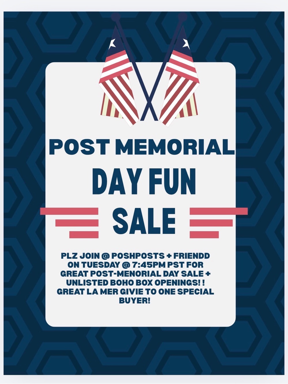 Live Notice!l Like this listing2be notified of lives!join the fun! All NWT!